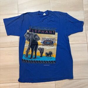 Hanes Blue Casual T-Shirt